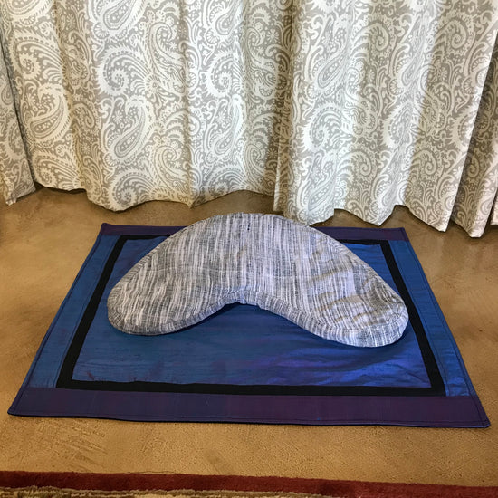 Image Title Asana Silk & Wool Meditation Mat